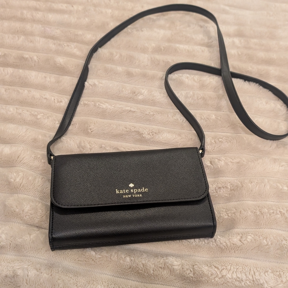 Kate Spade small Crossbody clutch in black